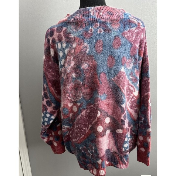 VTG 80s 90’s Extra Energy by De Rotchild Silk Angora Blend Women’s Sweater Sz XL - Picture 3 of 6